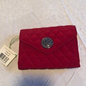VERA BRADLEY..Tango red Wristlet